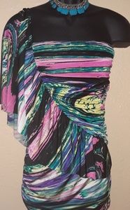 One Shoulder Peplum Dress